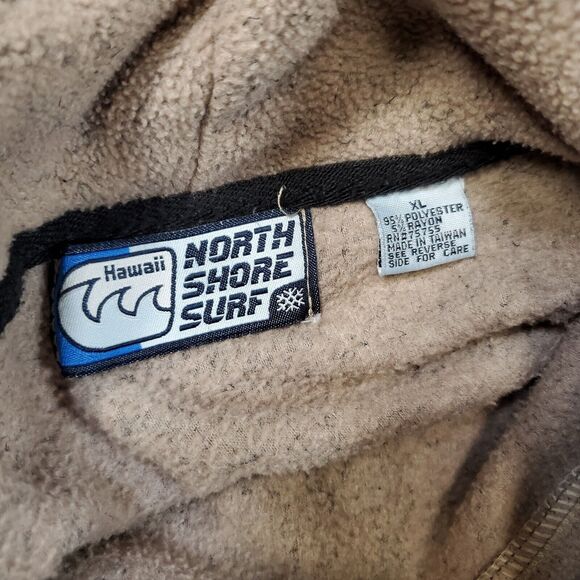 HAWAII NORTH SHORE SURF FLEECE BAGGY COMFORT HOODIE PULLOVER XL - Picture 7 of 8